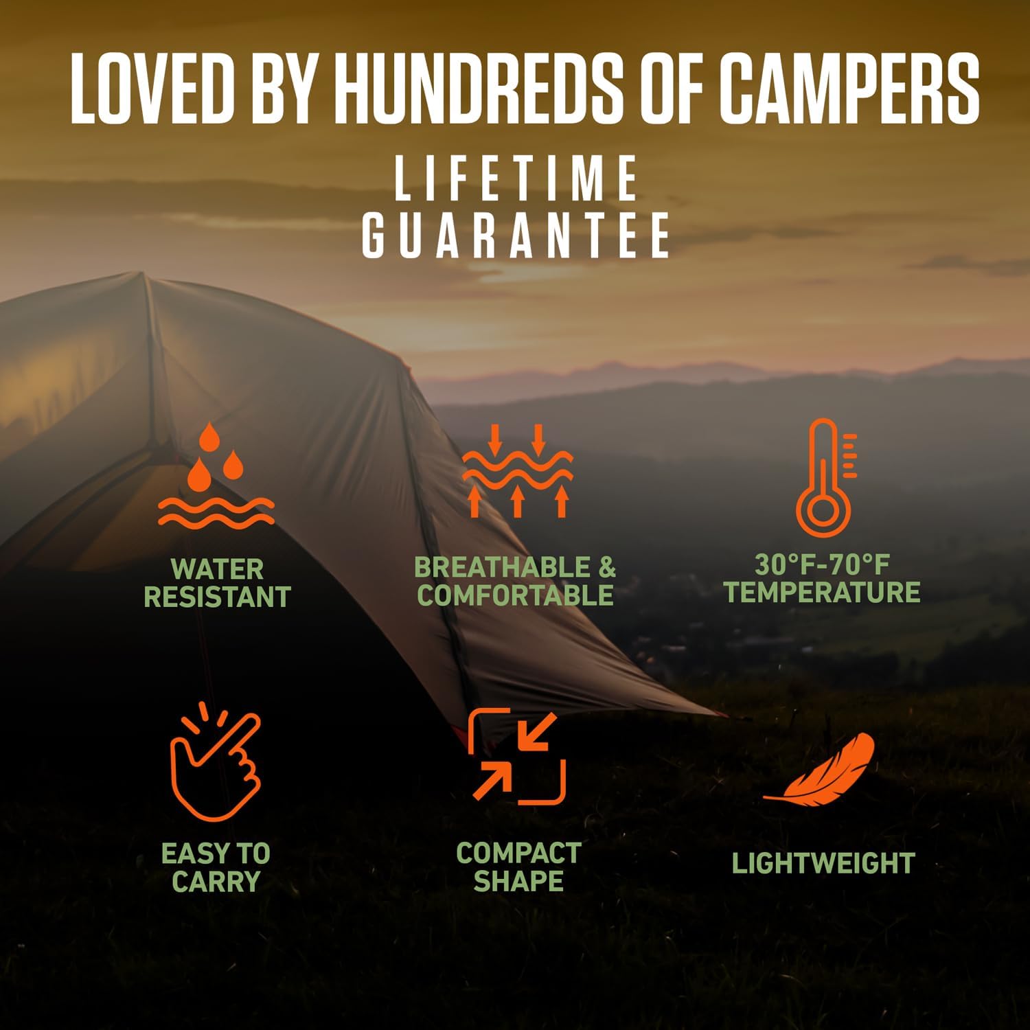 VENTURE 4TH Backpacking Sleeping Bag for Camping - Single, XXL & Double - Image 7